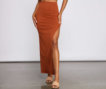 So Stunning Asymmetrical Maxi Skirt